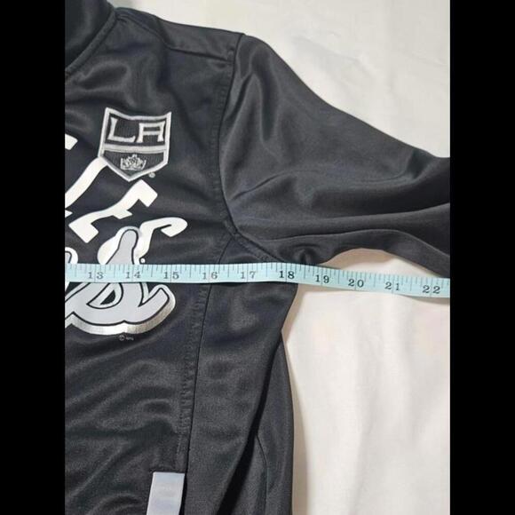 GIII Los Angeles Kings Women's Black Zip-Up Track Jacket Size Small - Picture 10 of 11